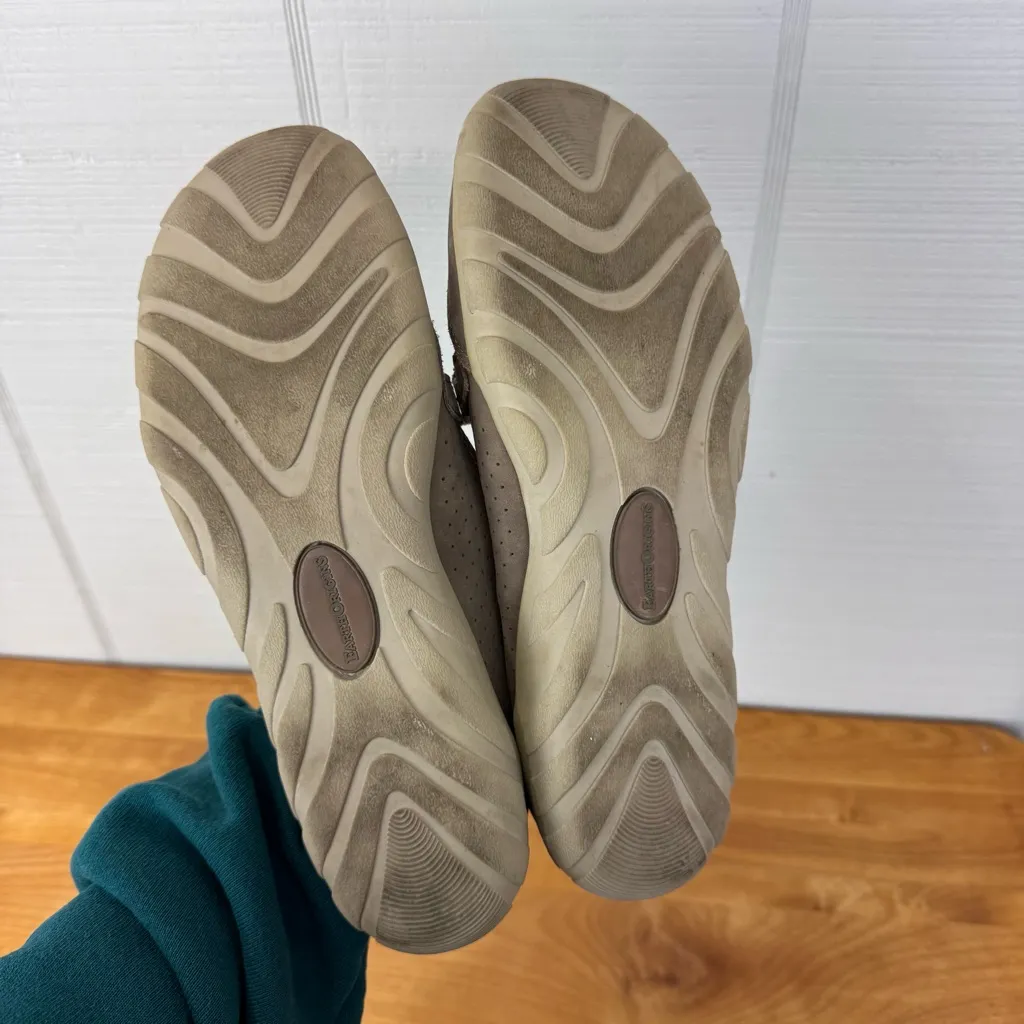 Earth Origins Remy Mary Jane Flats Comfort Shoes Tan Perforated Leather 6.5 - Image 6