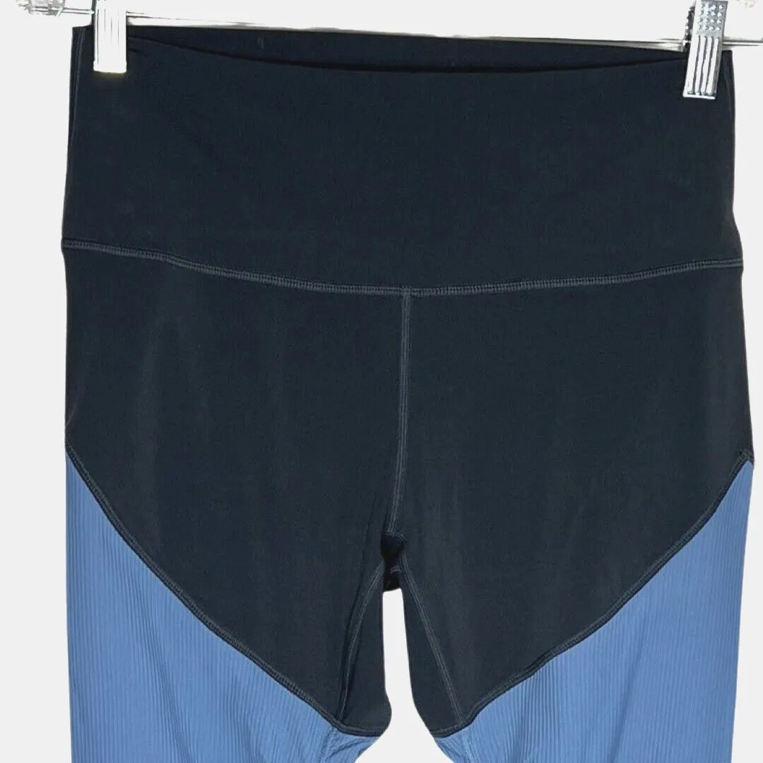 Zyia Active Leggings Womens 6 8 Blue Storm Parallel Luxe Colorblock Athleisure‎ - Image 3