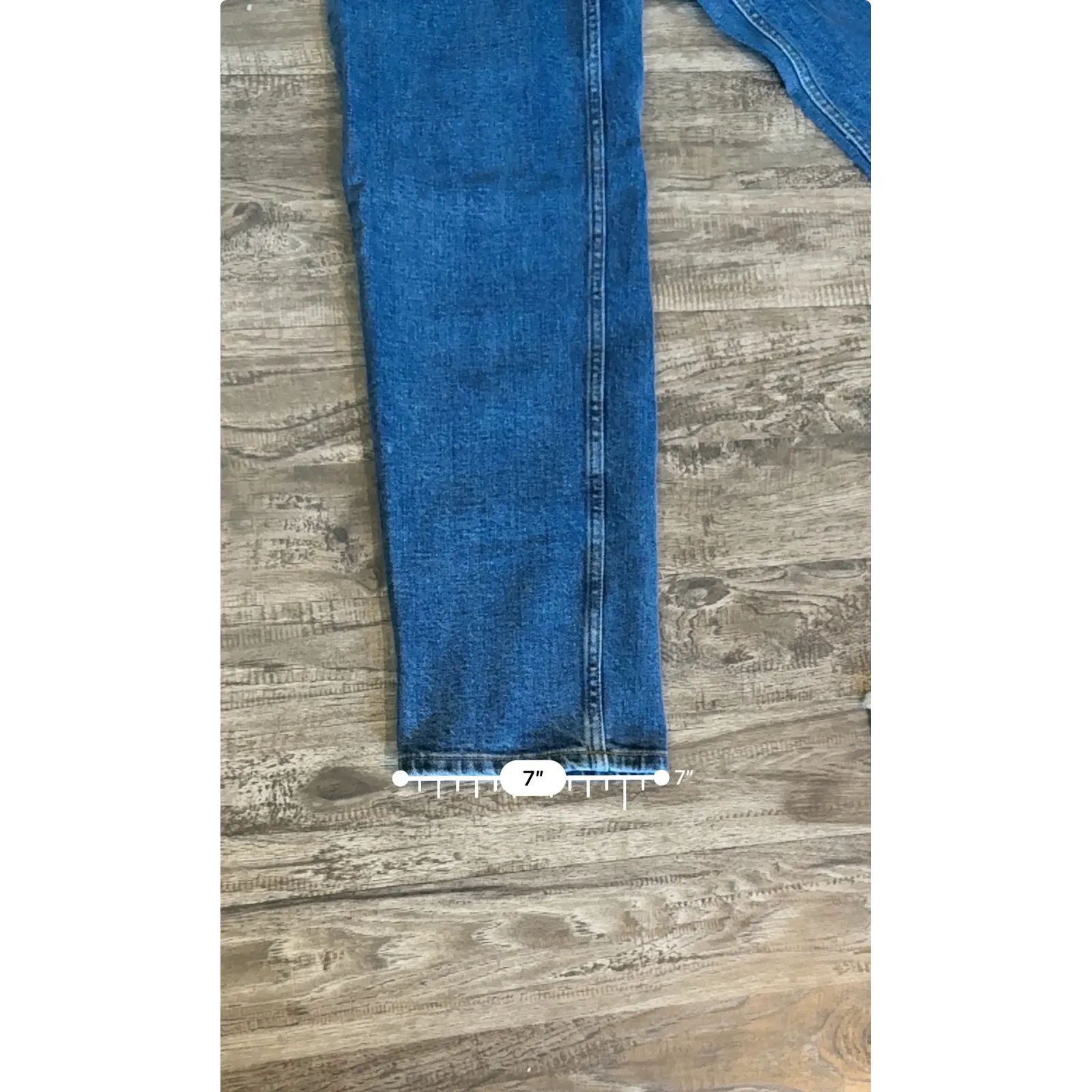 Everlane The Way High Jean Straight Leg Organic Cotton Denim Blue Jeans‎ Sz 23 - Image 11