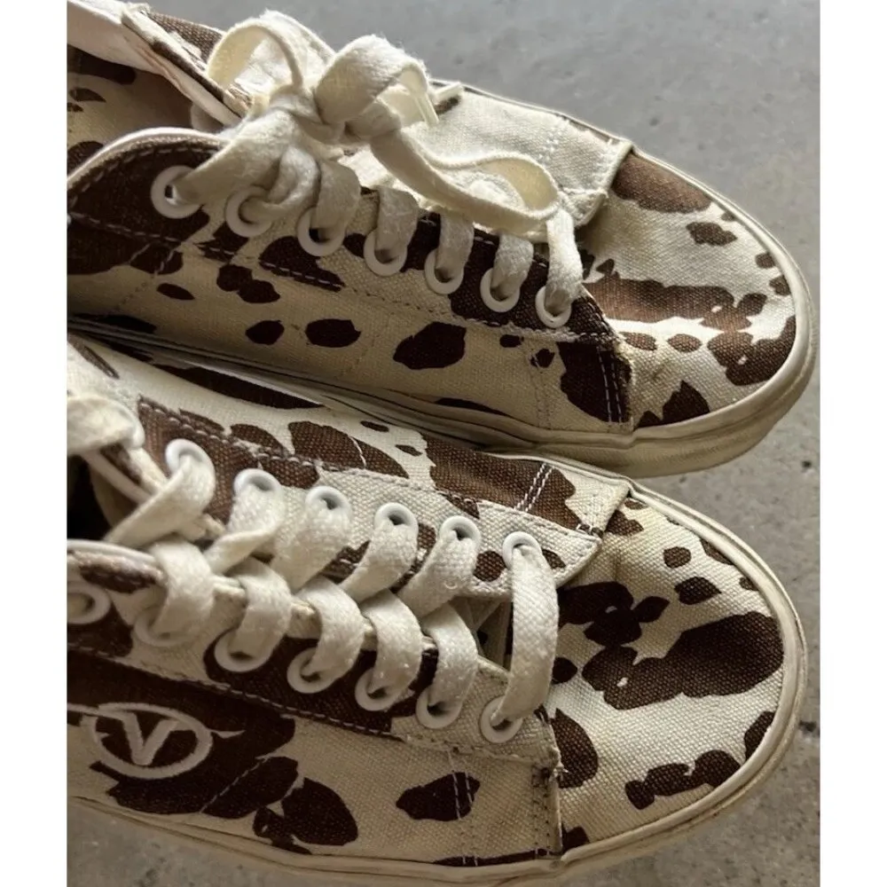 Vans Sid DX Anaheim Factory free range Cow Print Canvas Shoes Mens 8 Women’s 9.5 - Image 8