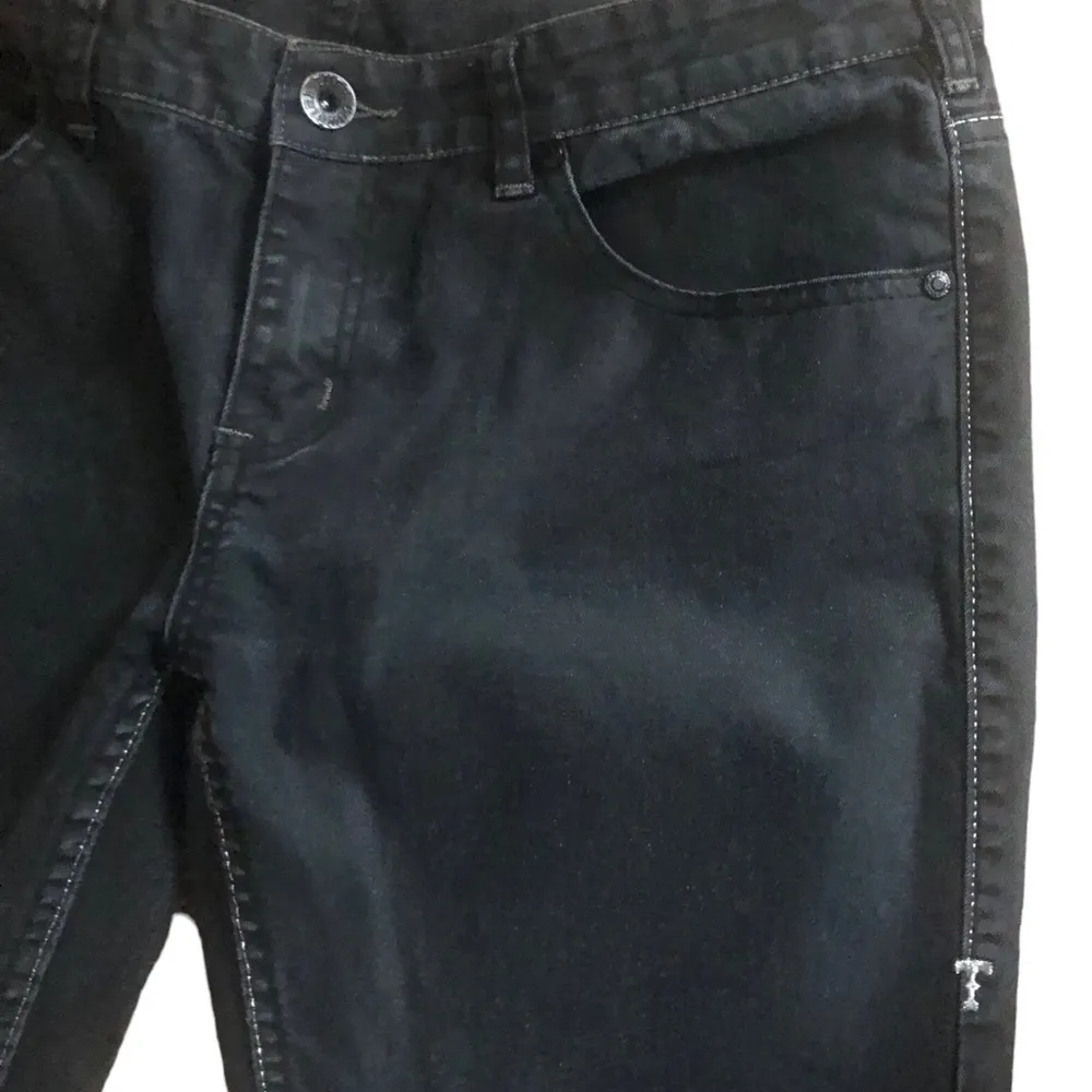 COWGIRL TUFF Blackout Black Bootcut Western Rodeo Jeans 33X32 Stretch #JBLKOT - Image 4