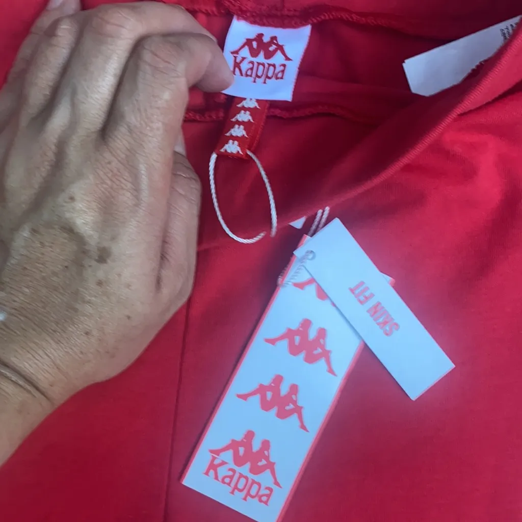 Kappa Womens 222 Banda Anen Skin Fit Leggings 303WGJ0-A0K Red - Image 4