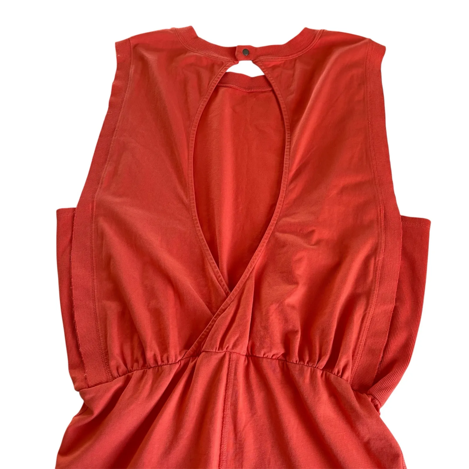 FP Movement Free People Hot Shot Shortsie Coral Muscle Tank Romper Size Medium Pink - Image 8