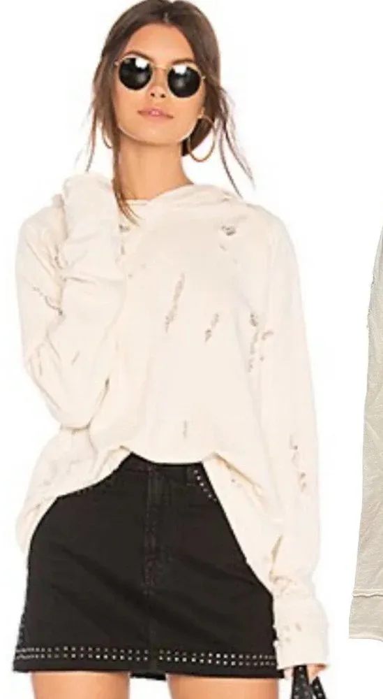 Generation Love Sierra Sweatshirt Hoodie White Cream Size Medium - Image 1