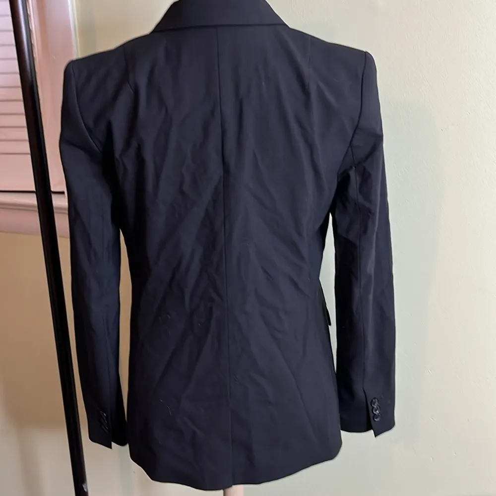 Banana Republic one button closure wool black blazer jacket - Image 3