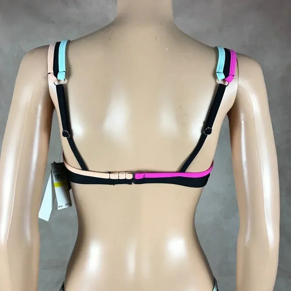 Colorful Black Bikini NWT Medium - Image 8