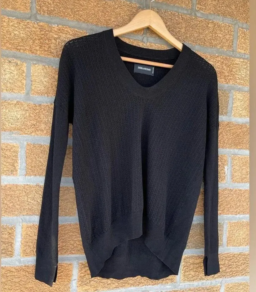 Zadig & Voltaire preppy ve sweater pullover XS - Image 3