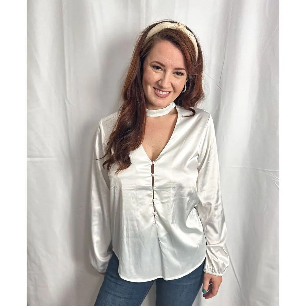 Lumiere Top NWT White - Image 3