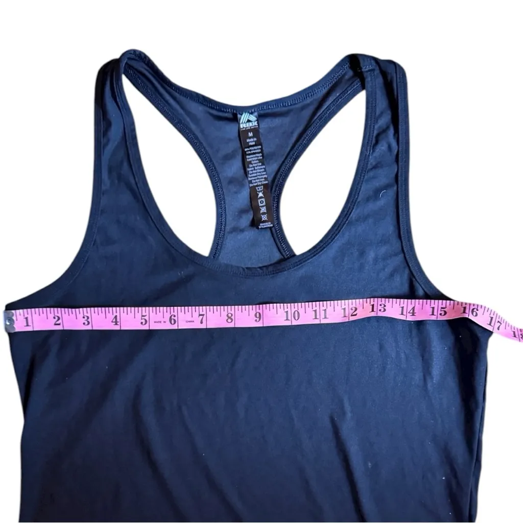RBX Women's Black Logo Athletic Sporty Racerback Tank Sz M Size M - Image 7