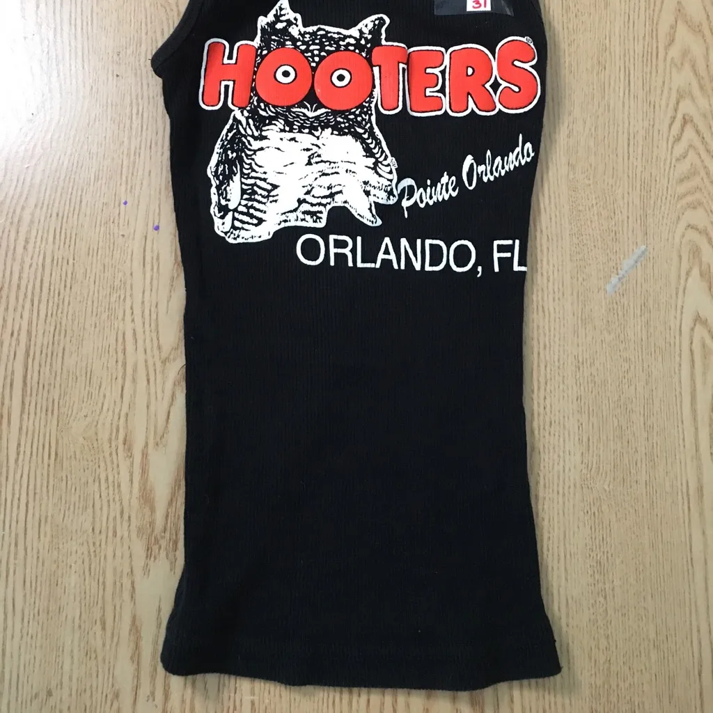 B64 #31 Hooters Girl Ribbed Tank Top from Orlando Florida Cotton Stretchy Small - Image 2