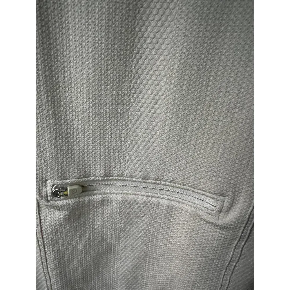Lululemon 1/2 Zip Long Sleeve Top in Beige Size 6 - Image 5
