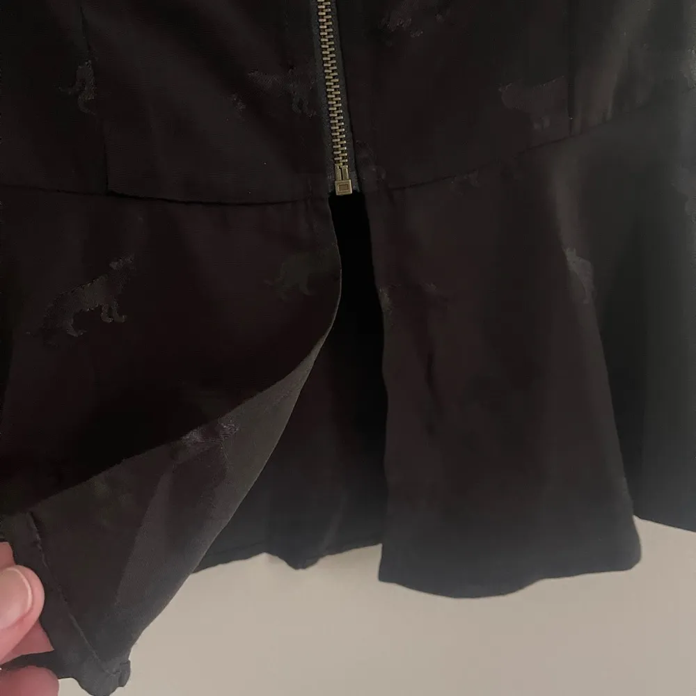 Anthropologie Black Panther Top | Size S Peplum Coquette Goth - Image 5