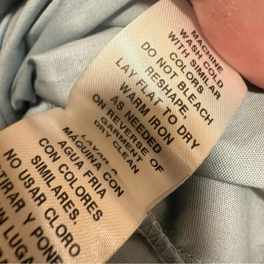 XL CALVIN KLEIN BLUE Button Shirt Dress
TIE Collared Signature Big Pocket NWT - Image 12