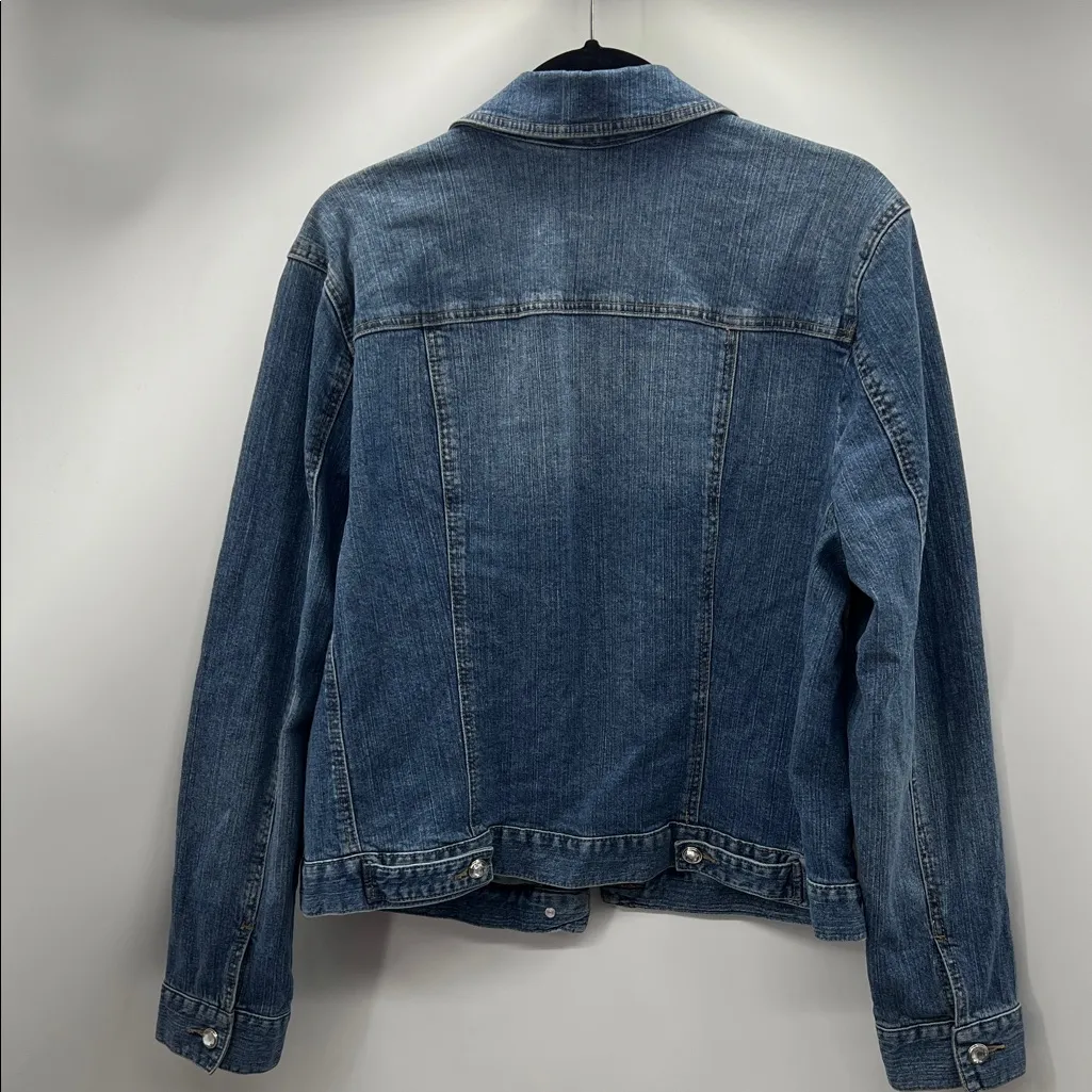 Style & Co. Medium Wash Denim Jacket - Image 4