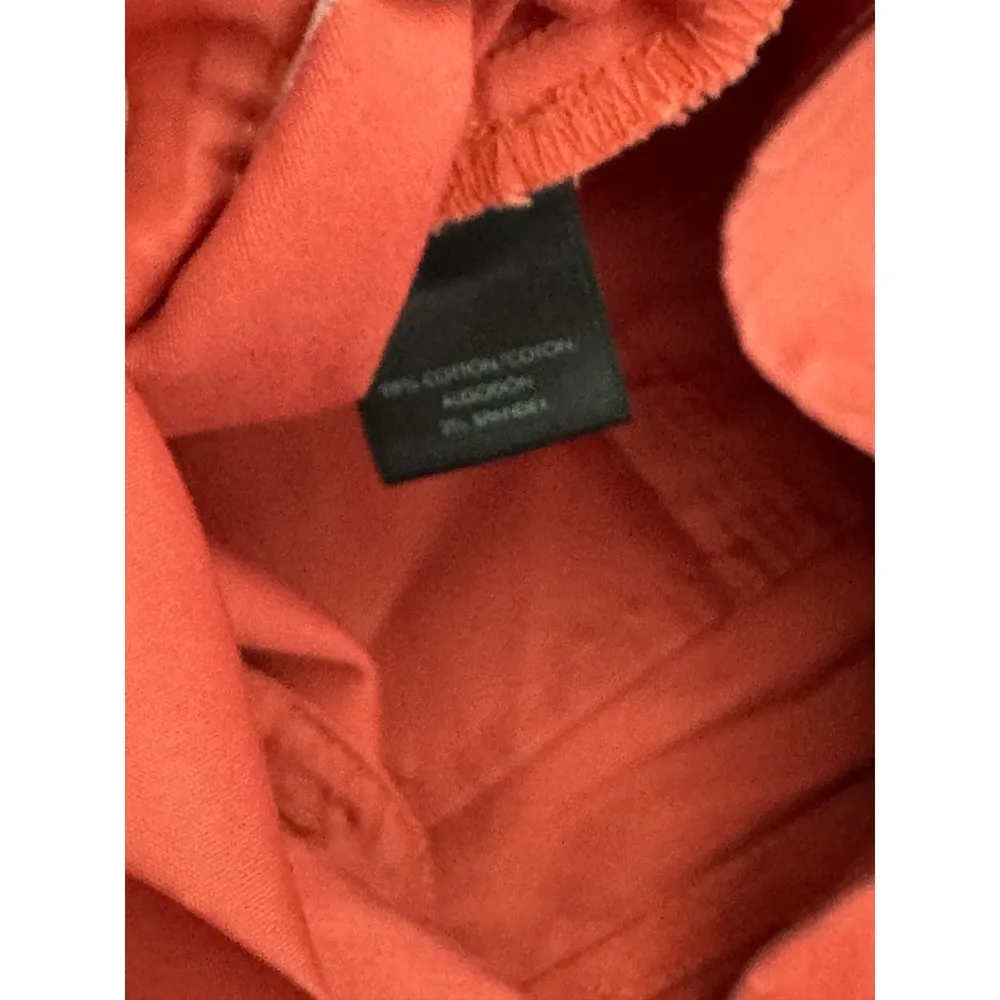 Ann Taylor Pants Women 2 Orange Devin Fit Hidden Fly Cotton Spandex Blend - Image 7