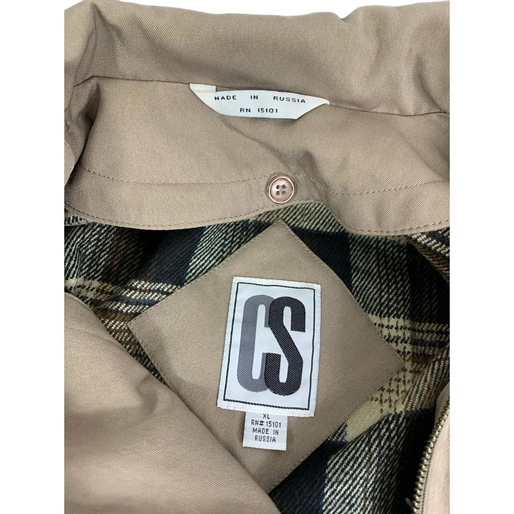 CS Women's Tan Coat Size XL - Image 3