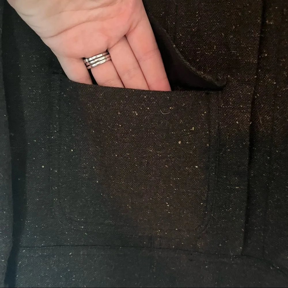 Bonworth Vintage Brown Wool Blend Shaket Utility Jacket Tan Size M - Image 4