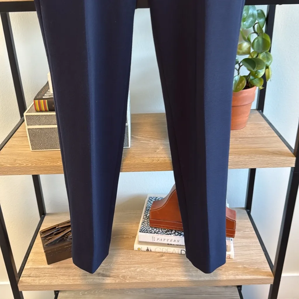 J. Crew Cameron Mid-Rise Navy Woven Career Dress Pant Trouser, 8 - Image 3