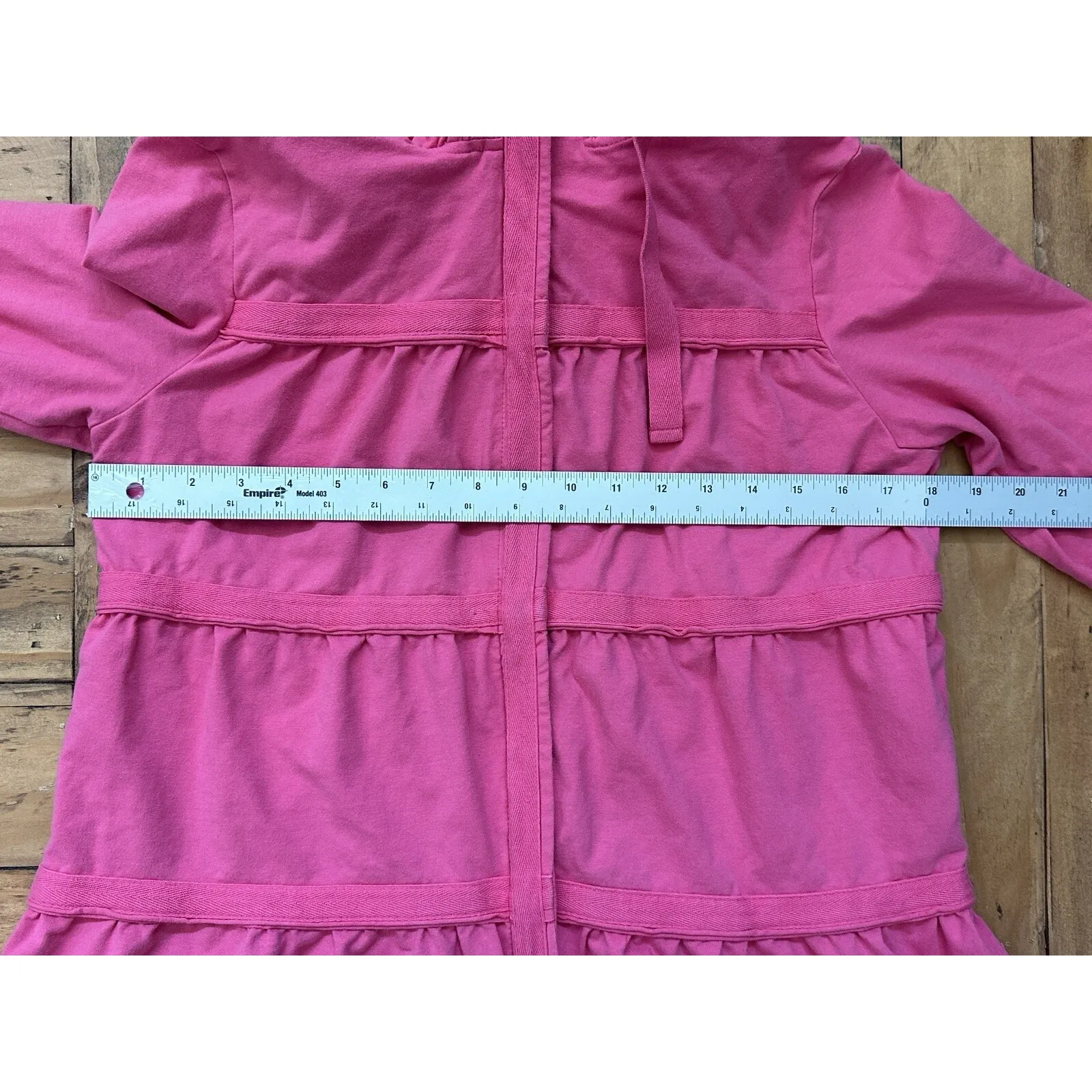 #22 Neon Buddha Pink Athletic Jacket Sz: Med - Image 5