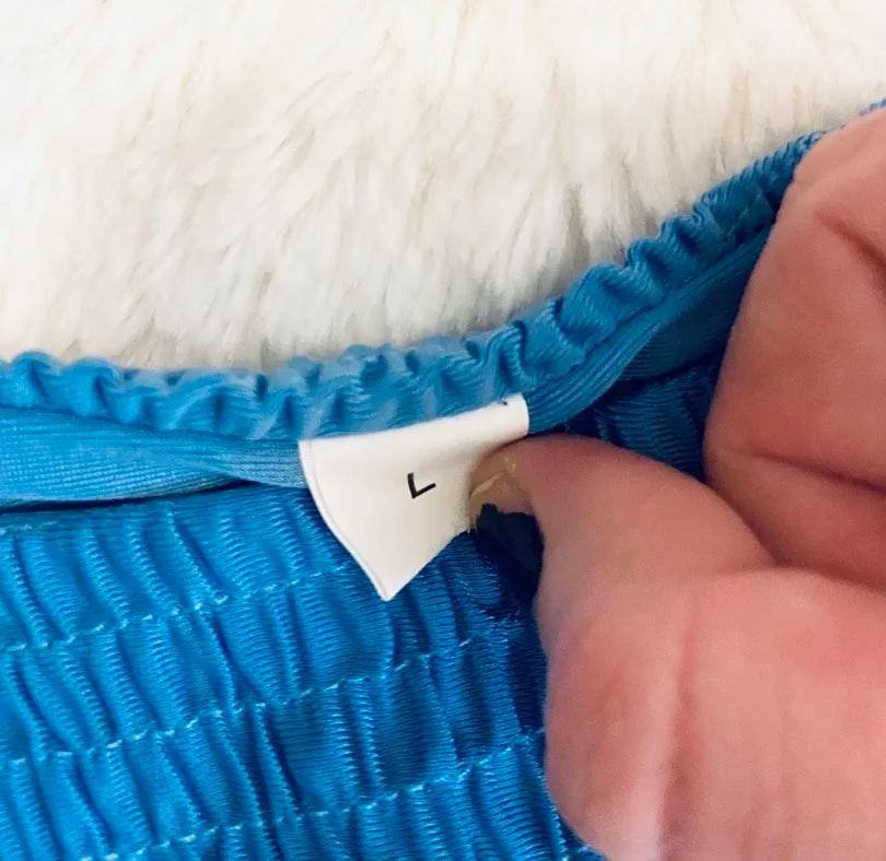 NWOT high cut thong blue bikini - Image 7