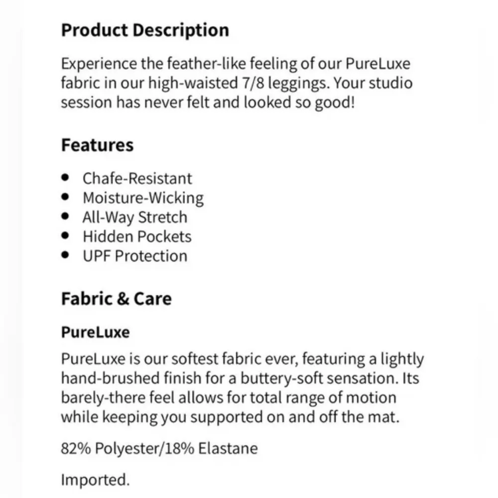 Fabletics Oasis PureLuxe High-Waisted 7/8 Leggings | Pink Floral Foil Design XXS - Image 10