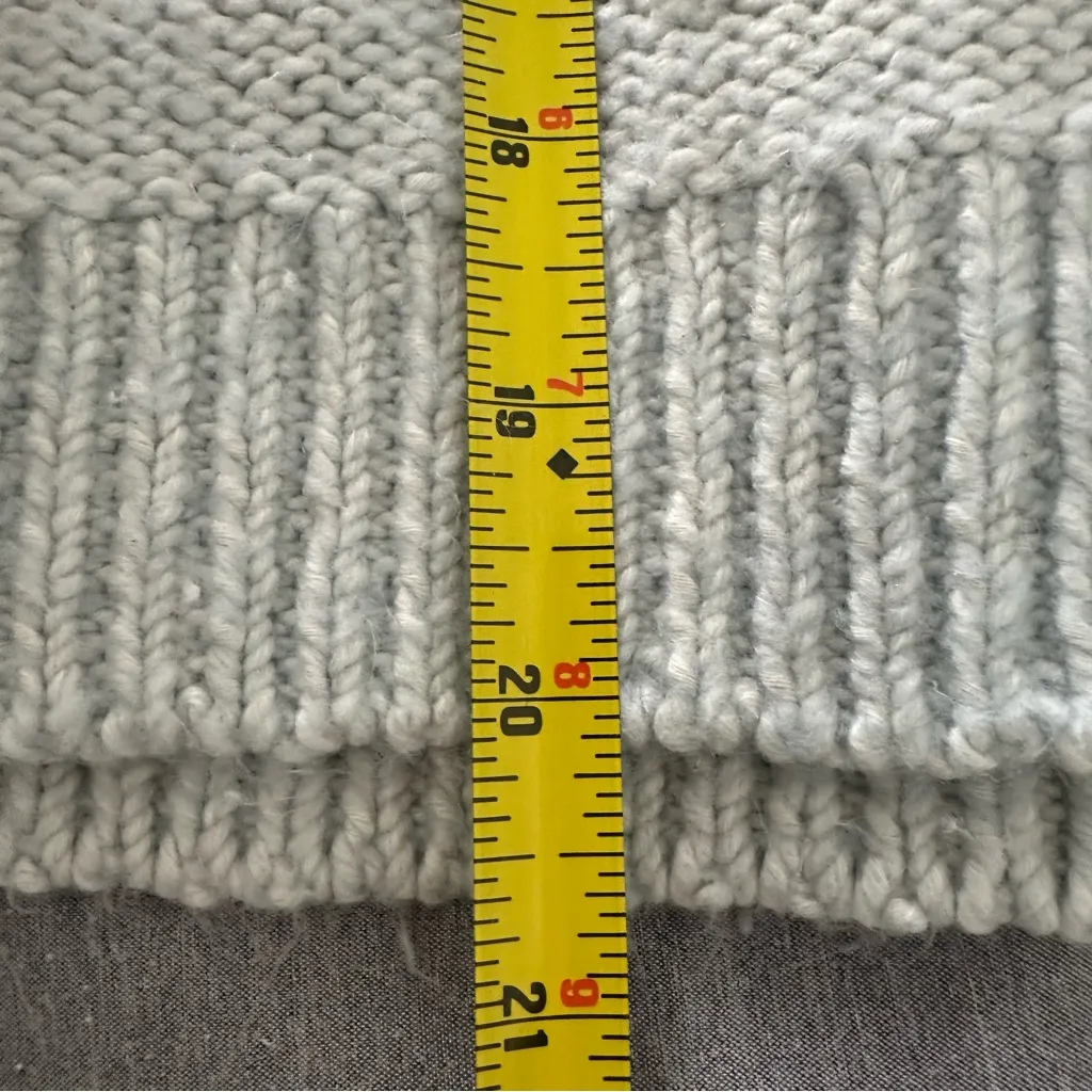 Abercrombie & Fitch Women’s Powder Blue V-Neck Faux Wrap Sweater Size Medium - Image 6