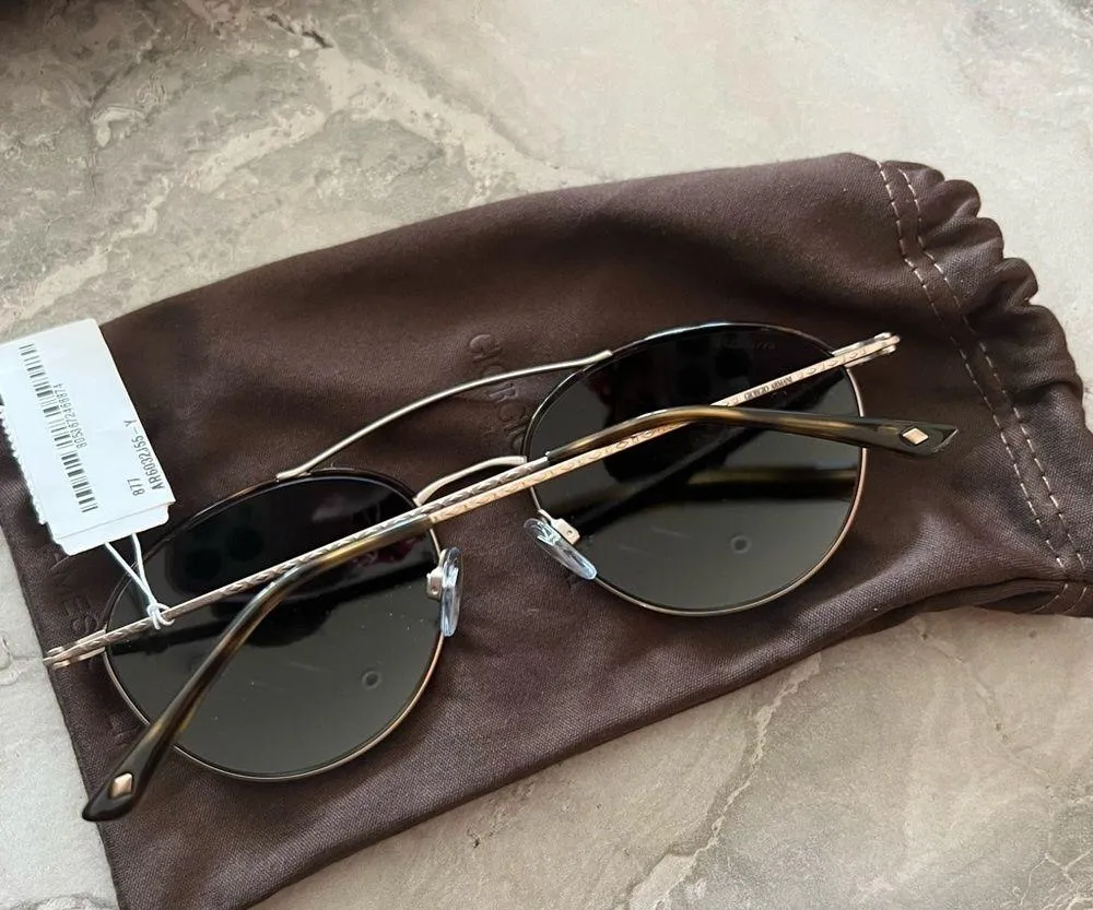 Giorgio Armani 55mm Aviator Sunglasses in Original Case New with Tag - Image 8