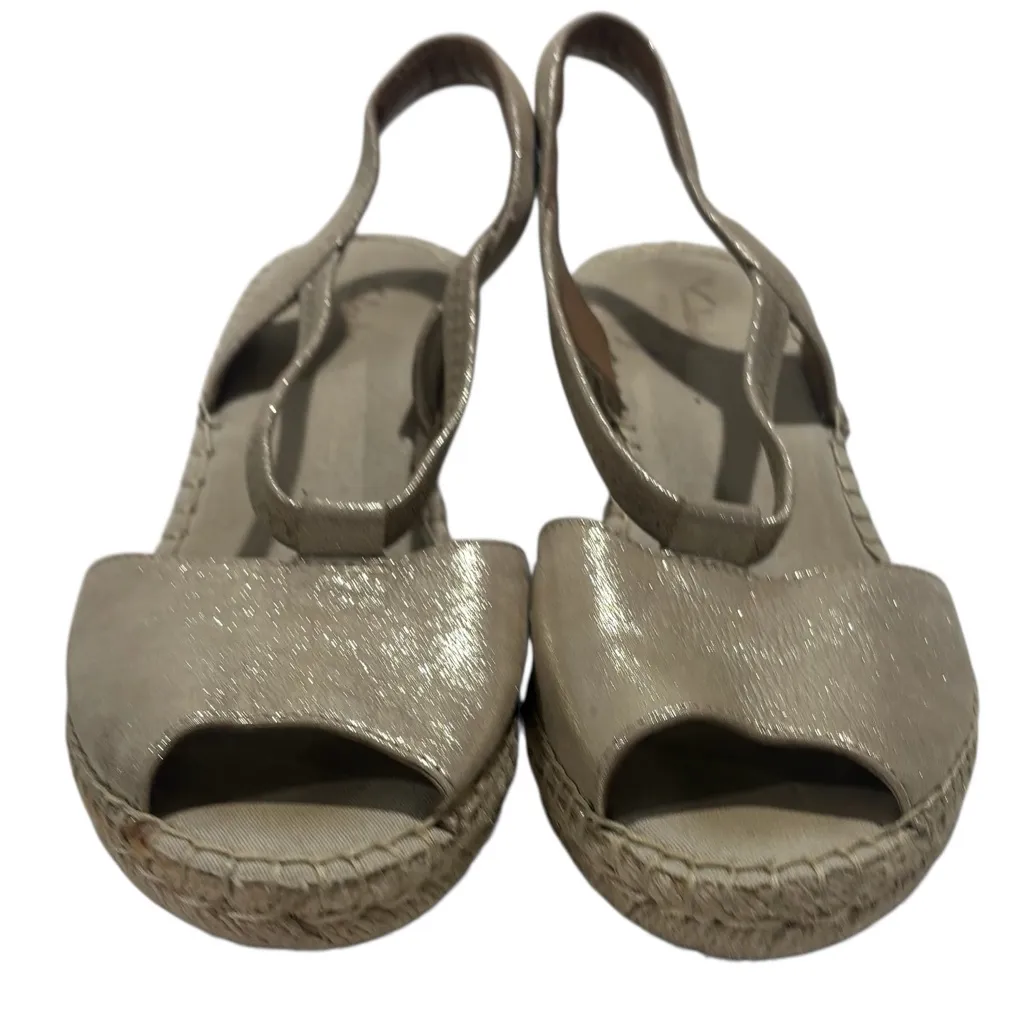 Clarks Artisan Gold Petrina Lulu Womens Casual espadrille wedge Sandals Size 7.5 - Image 4