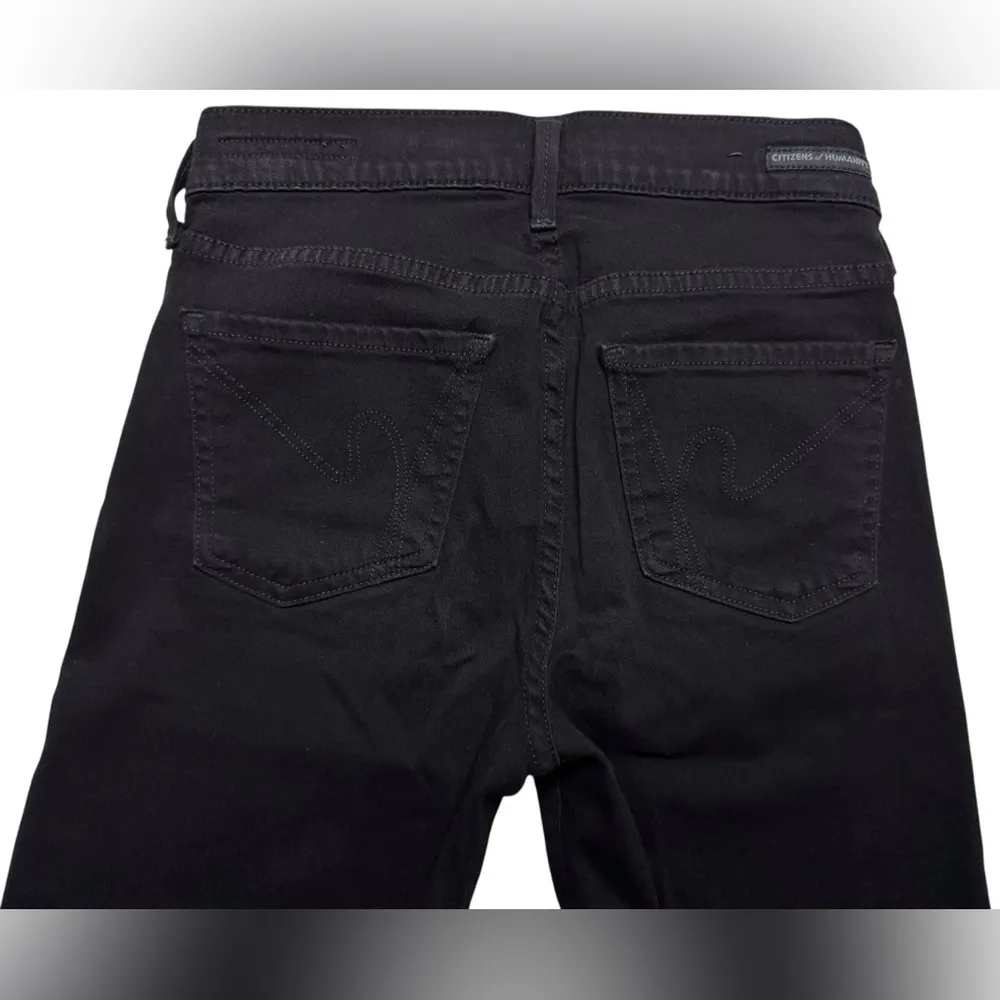 Citizens of Humanity Thompson Mid Rise Black Skinny Pant Womens 25 - Image 11