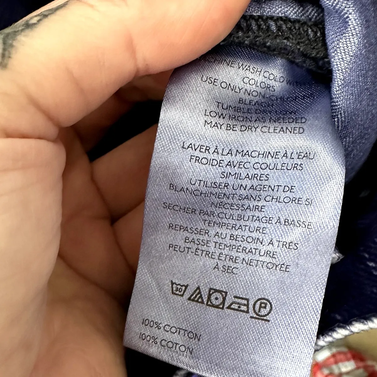 NEW Free People Vintage Wash Blue Tinsley Baggy High Waist Flocked Retro Jeans - Image 11