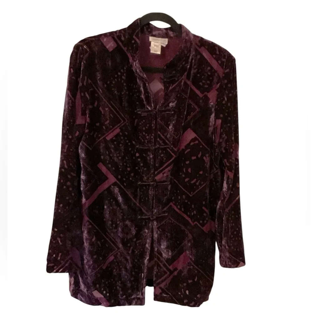 Vintage Coldwater Creek women size medium velvet blouse - Image 10