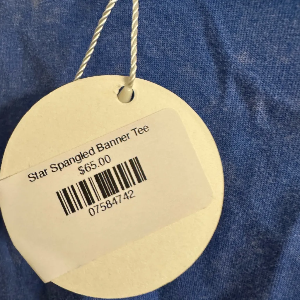 Star spangled banner sequin tshirt Blue Size L - Image 5