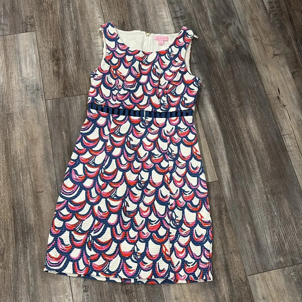 Lilly Pulitzer Iggy Shift Dress Gillty Mermaid size 0 - Image 4
