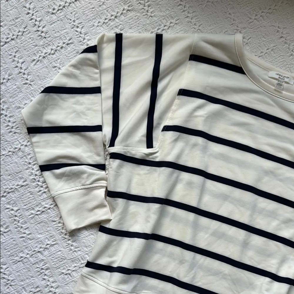 Cable & Gauge Striped Boxy Sweatshirt - Image 3