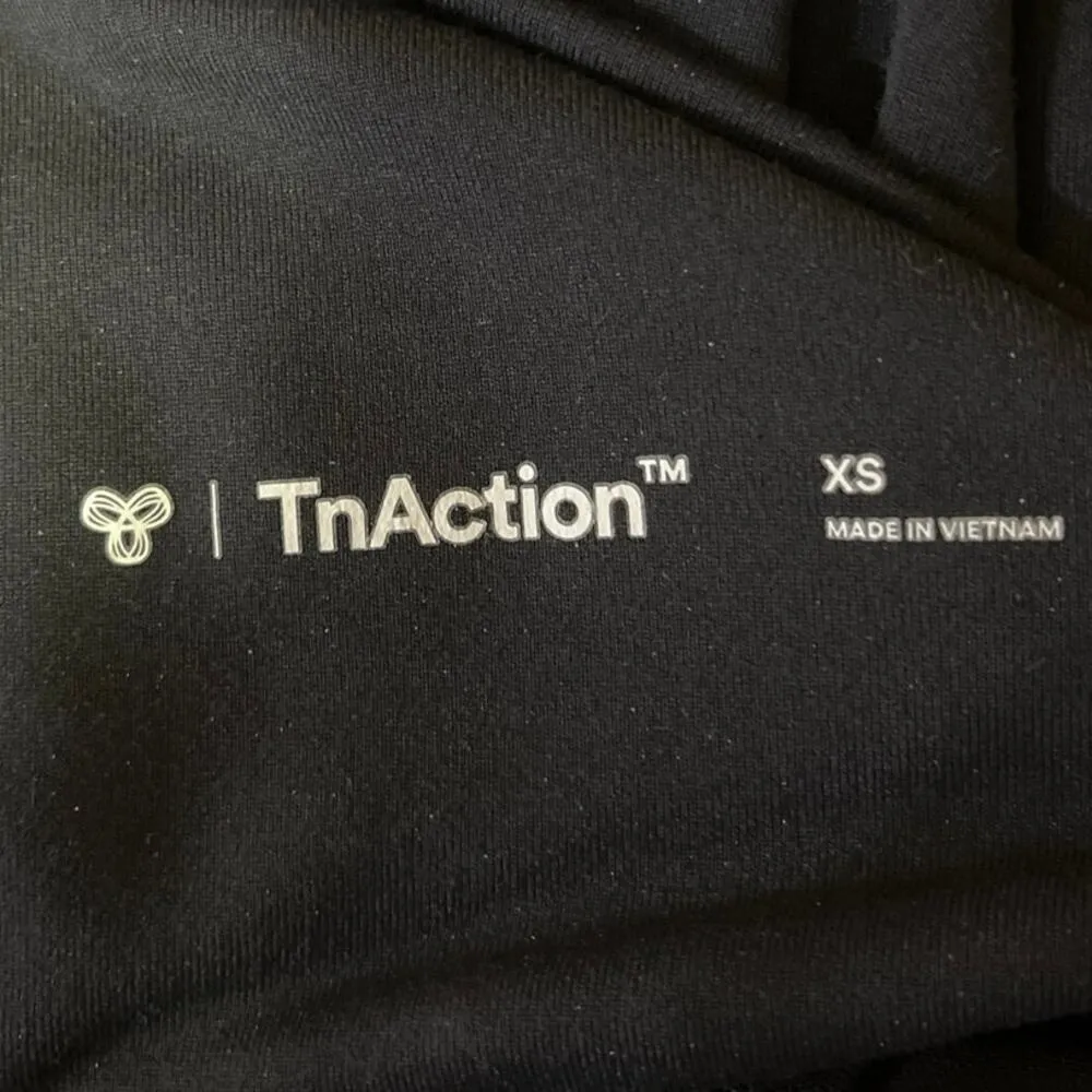 Aritzia TnAction Women's Black Mid Rise Waistband Flare Fitness Legging Pant XS - Image 4