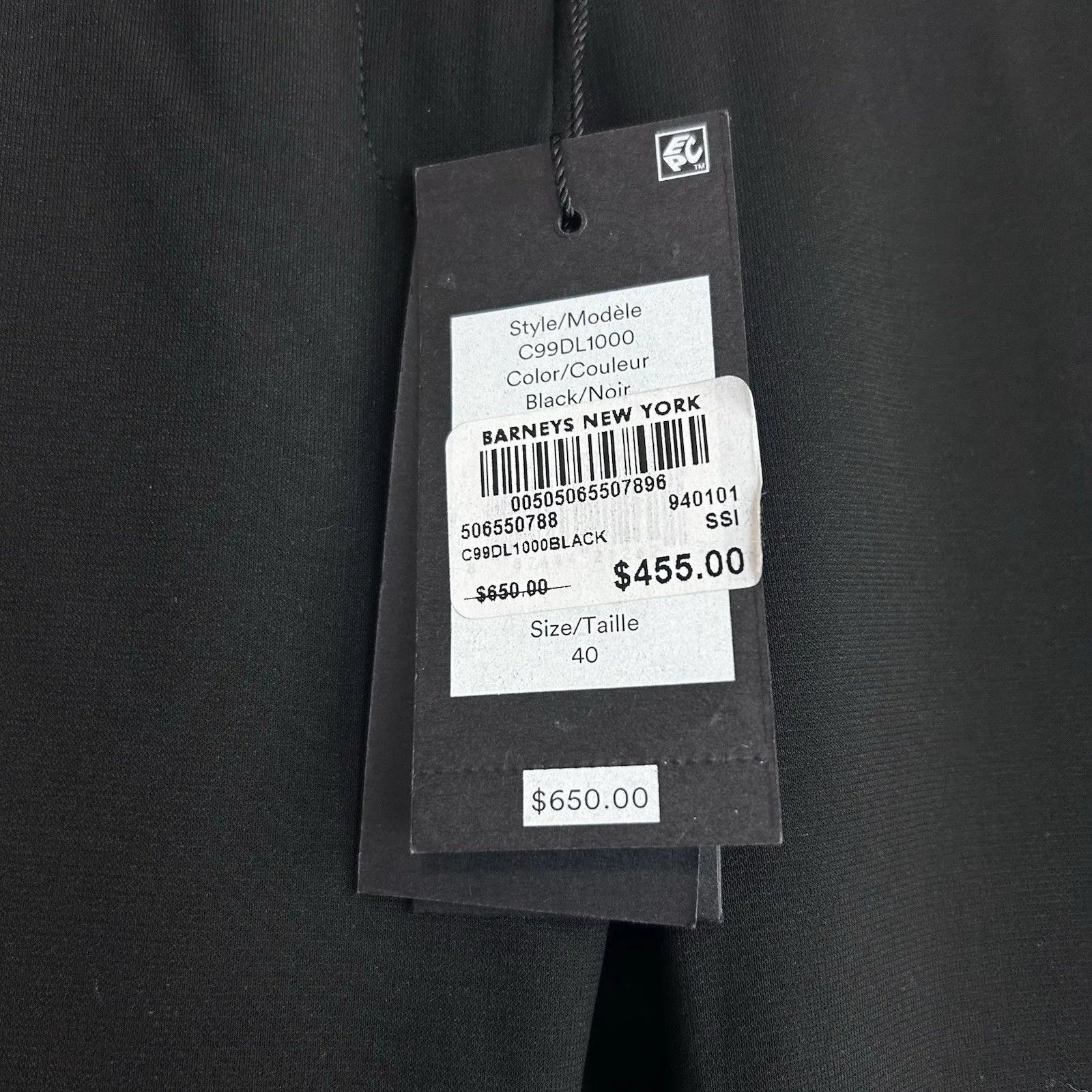 Derek Lam Women’s Black Slim Straight Pants Size 40 (US 4) Stretch Minimalist - Image 9