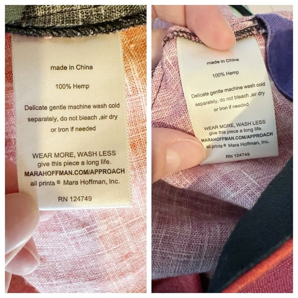 MARA HOFFMAN Raya Tie Front Cropped Top & Sunja Skirt Set Multicolor Size 2 - Image 15