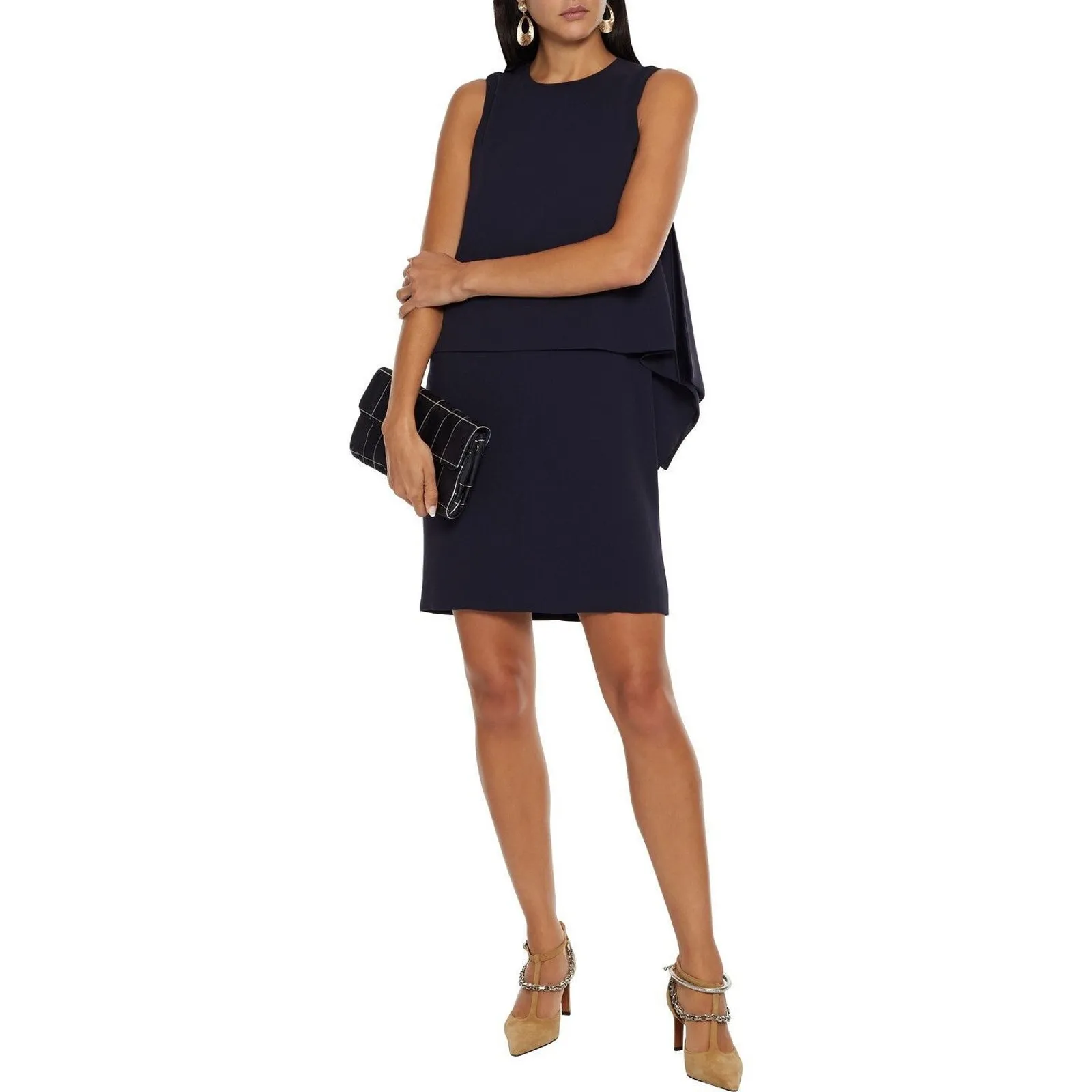 MAX MARA Layered Draped Dress Size‎ 8 New with Tags - Image 3