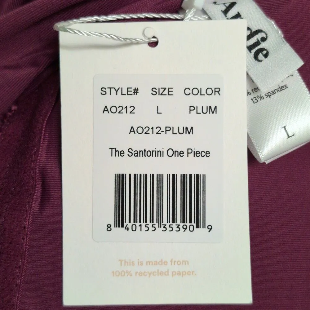 Andie The Santorini Plum One Piece Keyhole Cutout Adjustable New L - Image 10