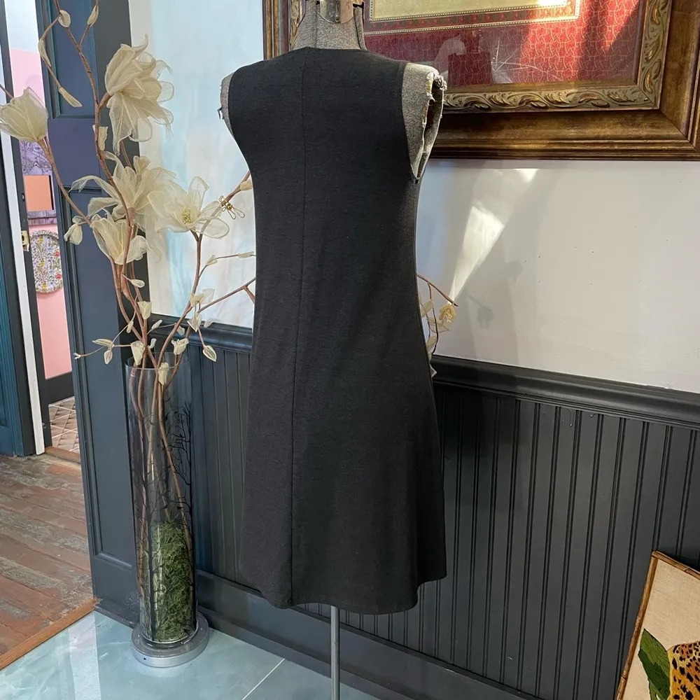 FREE FLY Apparel Sleeveless Bamboo Flex Dress in Charcoal - Image 6