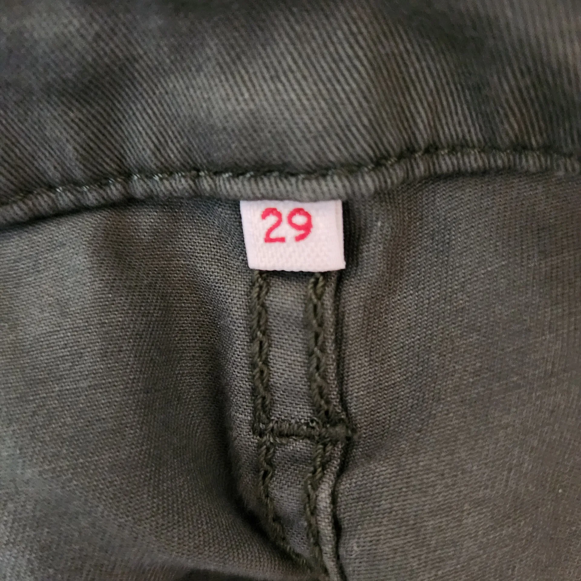 Levi's Women's Army Green Cropped Pants Size 29 Green Full Leg Pants - Image 6