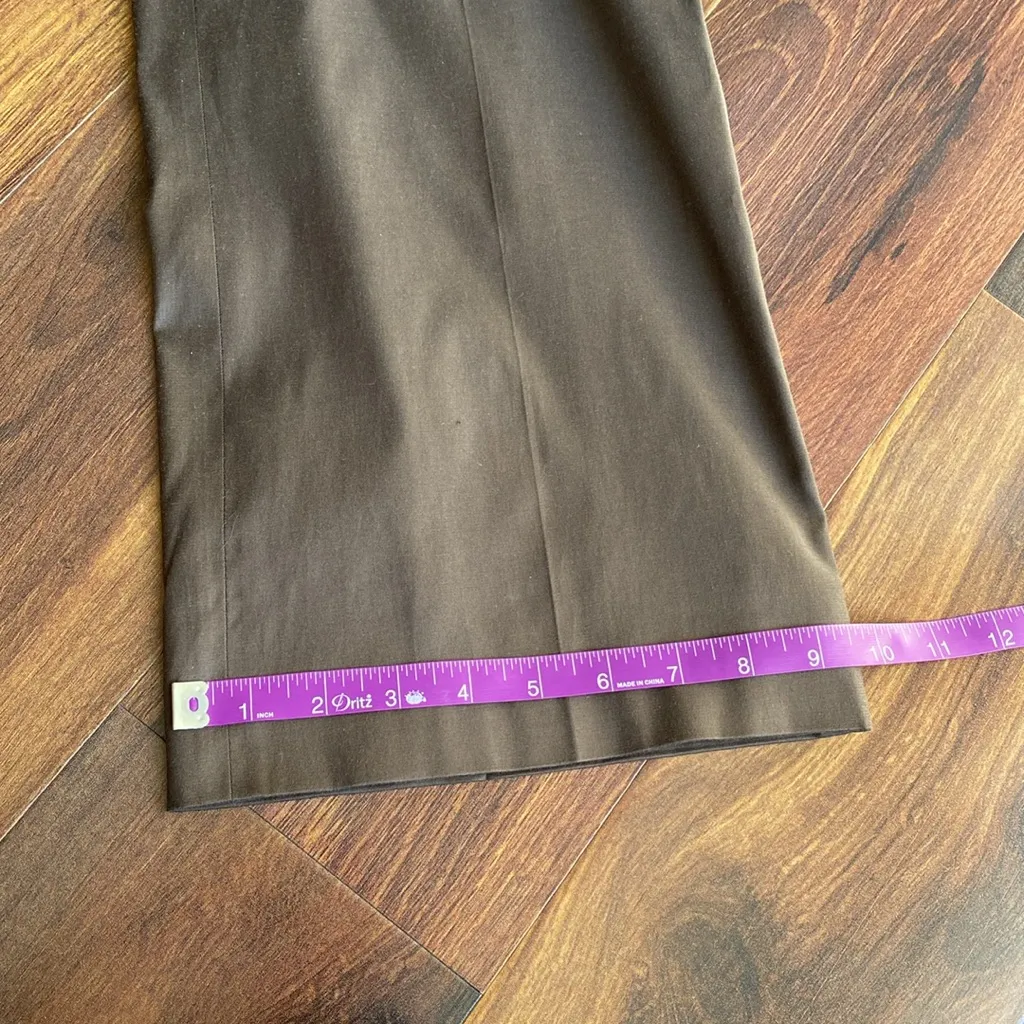 4/$20 Talbots Silk Blend Boot Cut Side Zip Flat Front Dress Pants - Image 7