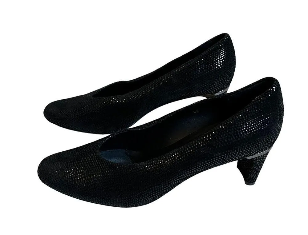 VANELi Dayle Lizard Round Toe Block Heel Pumps Size 9 - Image 2