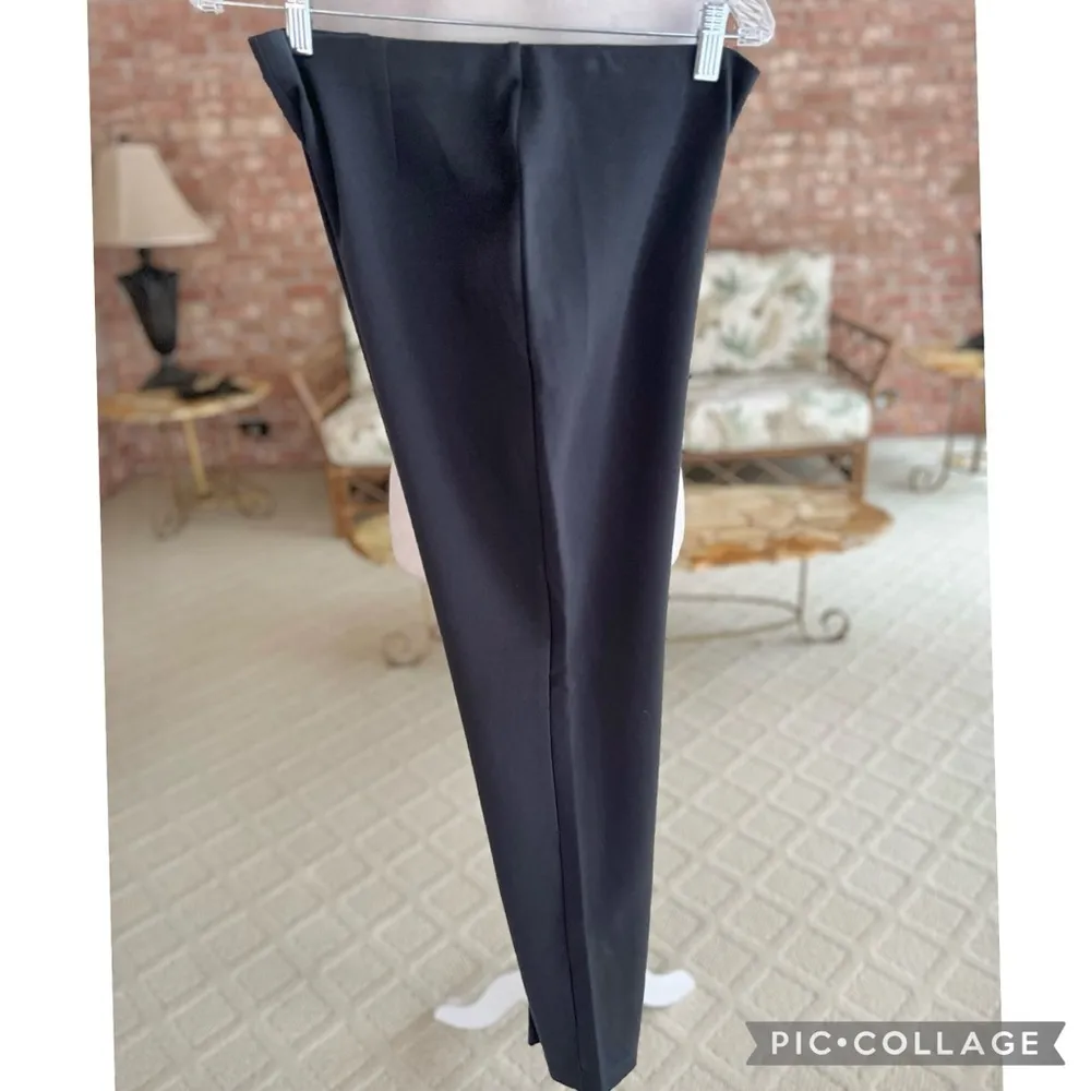 Eileen Fisher Dark Gray Ponte Knit Straight Leg Pants S - Image 9