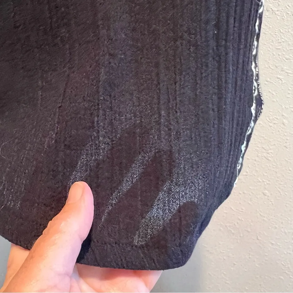 LUCKY BRAND S/P small petite black white sleeveless top light gauze new - Image 6