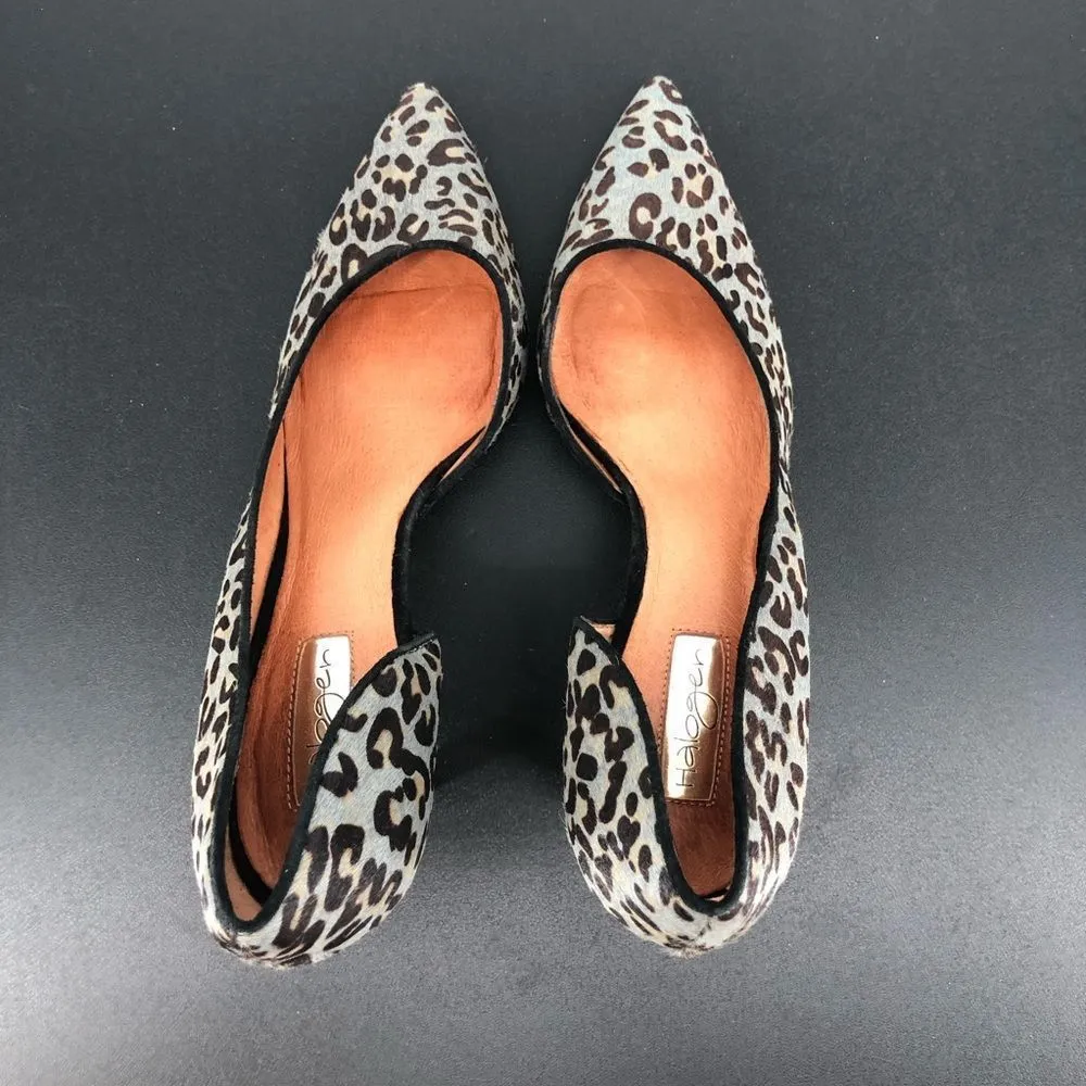 Halogen Leopard Print Heels Calf Hair Marlie D’Orsay Pumps - Image 10