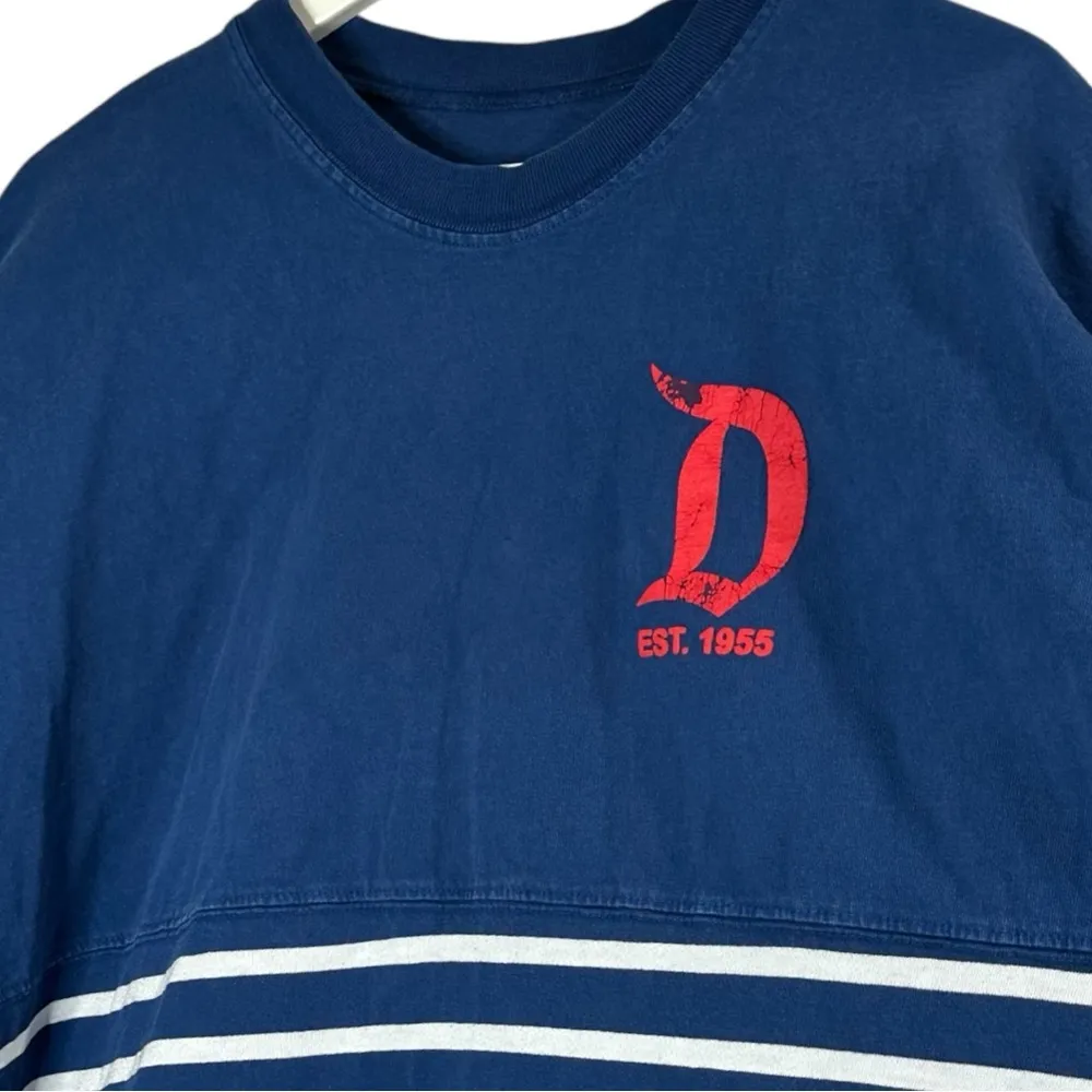 Disney Parks Disneyland Resort Spirit Jersey Red Blue White Striped Size XXL - Image 3