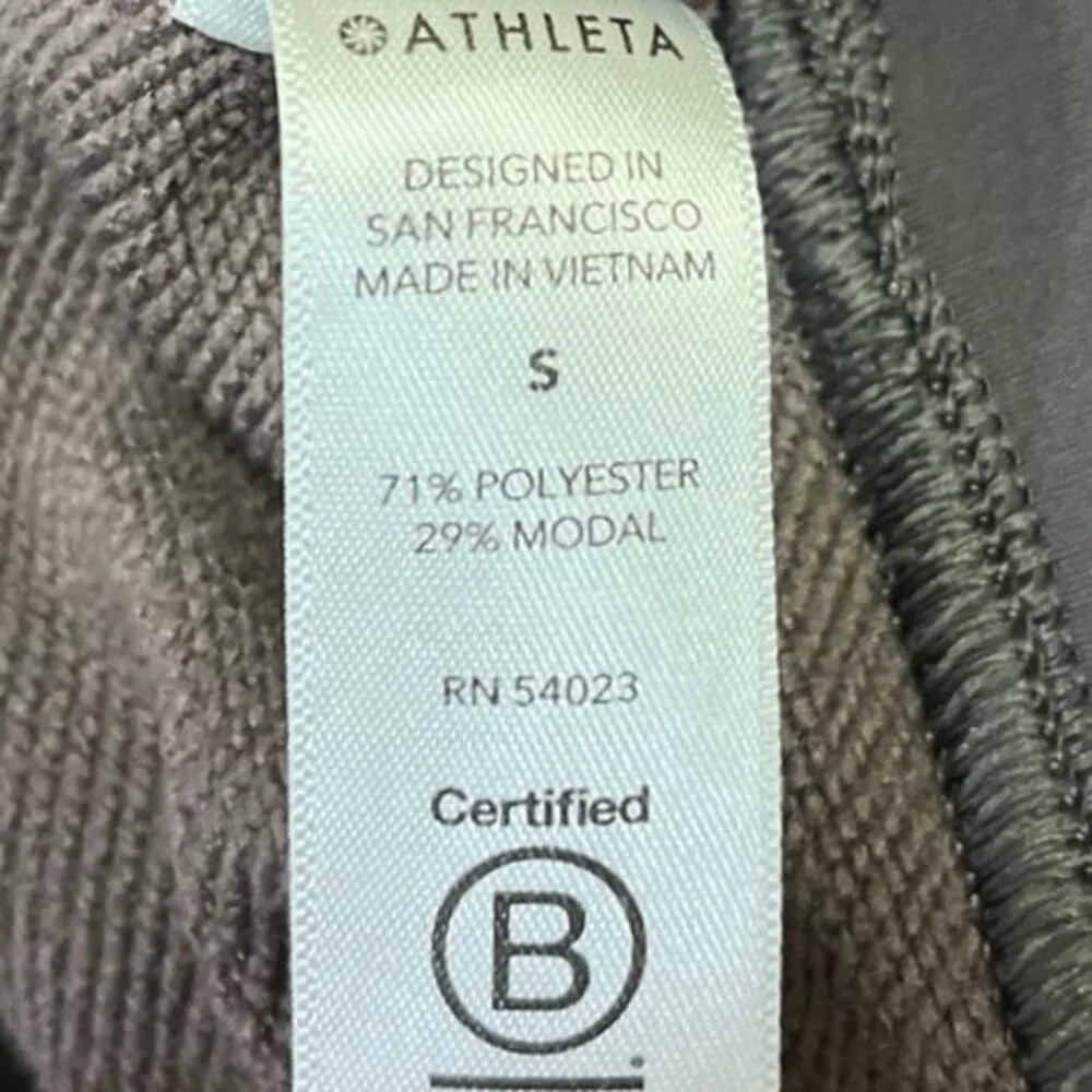 Athleta Recover Brown Mauve Drawstring Pockets Hoodie Sweatshirt Sweater Top  S - Image 5