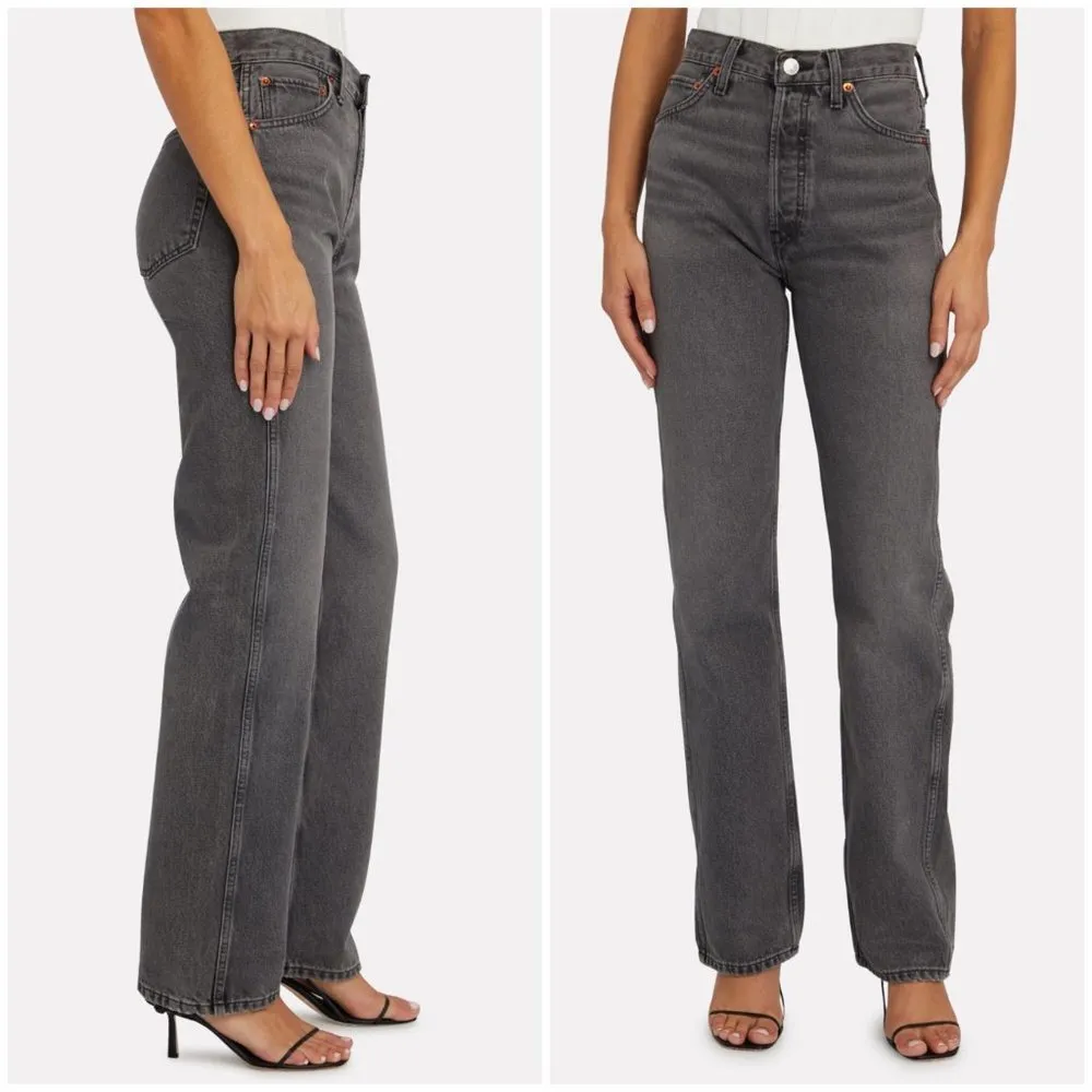 💕RE/DONE💕 Originals 90s High Rise Loose Jeans ~ Vintage Ash Grey 29 NWT - Image 8