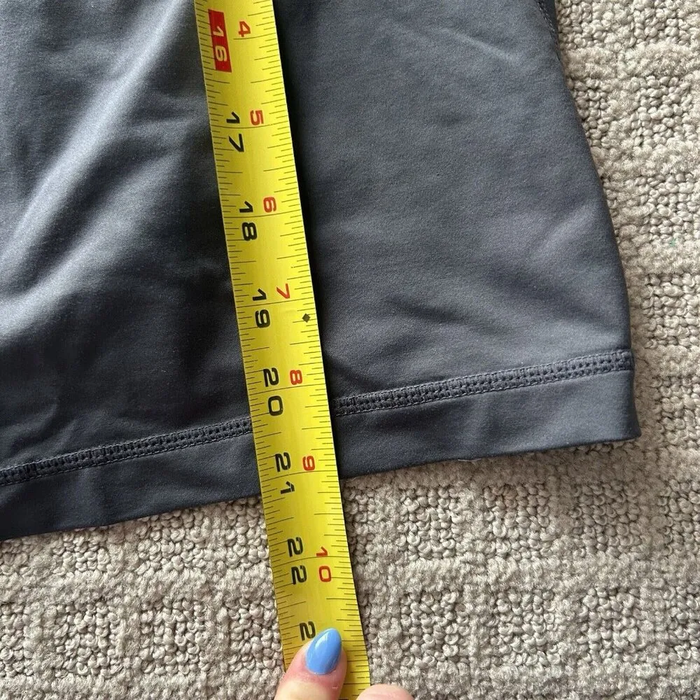 Lululemon Womens 4 Tank Top Built In Shelf Bra Charcoal Green Racerback - Image 10